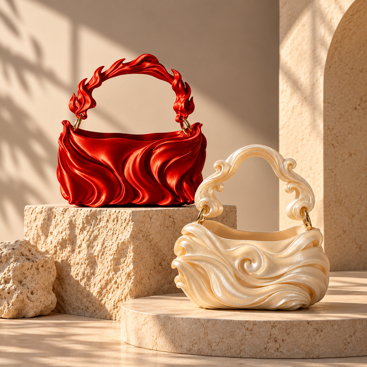 Flame and Clouds: Turning Elements of Nature into Wearable Shapes