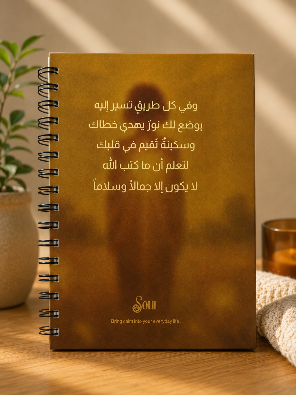 Let Your Soul Shine Notebook — "دع روحك تشرق" (Soul Collection)