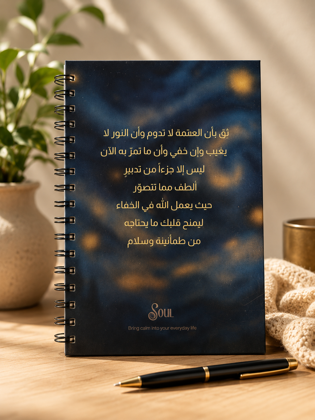 Starry Night Notebook — "Even Darkness Carries Light" (Soul Collection)