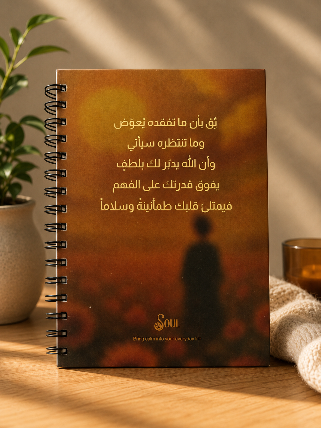 Sunflower Field Notebook — "ولسوف يعطيك ربك فترضى" (Soul Collection)